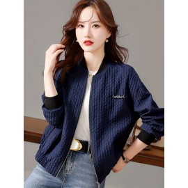petite女性向け、高級感のある春秋ボマージャケット、新作
