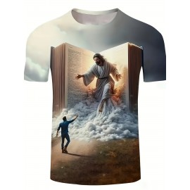 男性用スタイリッシュでシンプルなスポーツTシャツ、カラフル、カジュアルで万能なストレッチラウンドネックTシャツ、インナーにもアウターにも使えるベーシックな半袖トップス。