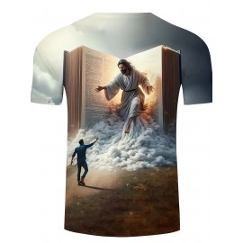 男性用スタイリッシュでシンプルなスポーツTシャツ、カラフル、カジュアルで万能なストレッチラウンドネックTシャツ、インナーにもアウターにも使えるベーシックな半袖トップス。