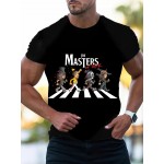 メンズスタイリッシュでシンプルなスポーツTシャツ、ミニマリストプリント、カジュアルで多用できるストレッチラウンドネックTシャツ、ベーシックな半袖トップ、インナーやアウターウェアに適しています。